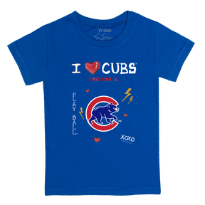 I Heart Cubs Kid's Tee Shirt - Tiny Turnip