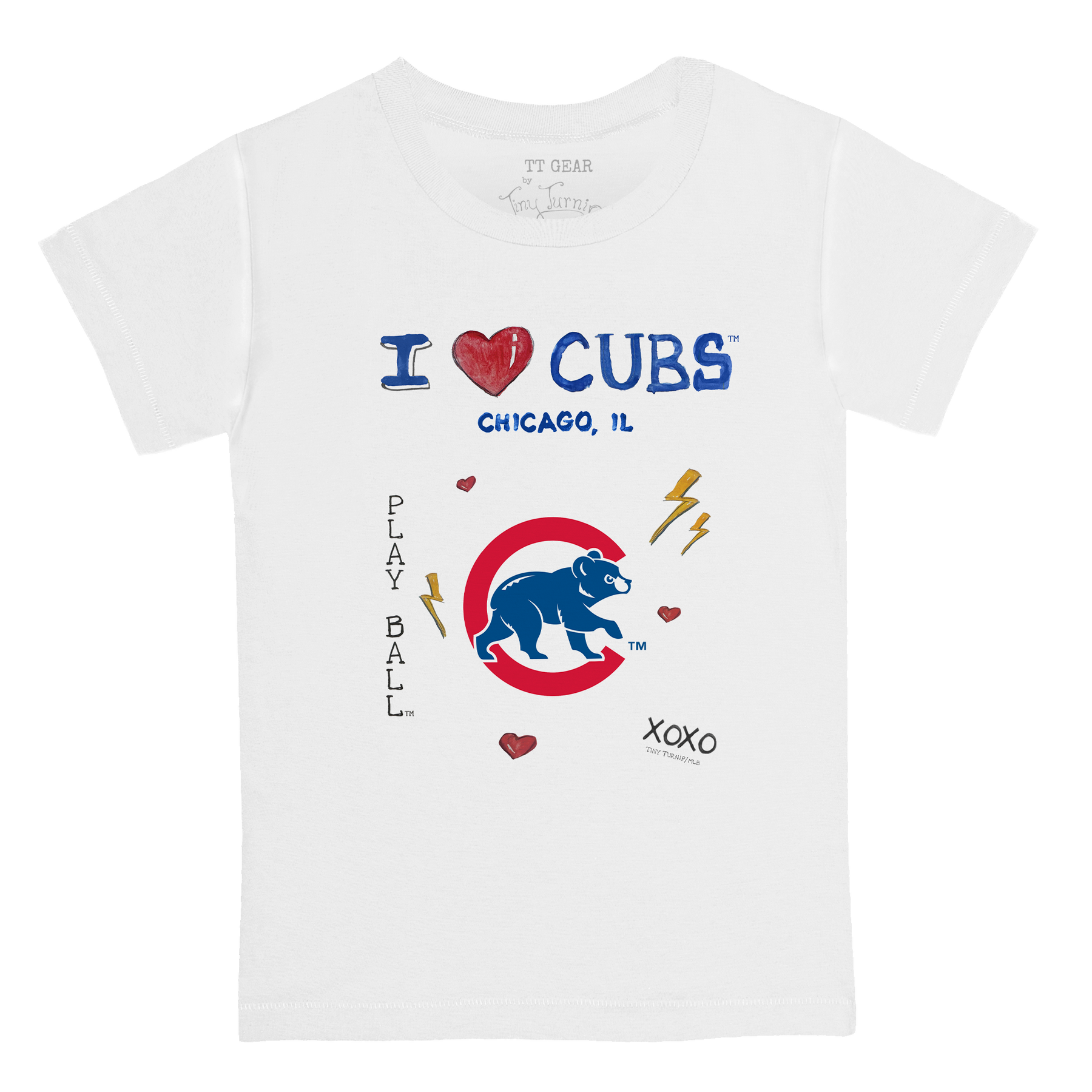 I Heart Cubs Kid's Tee Shirt - Tiny Turnip