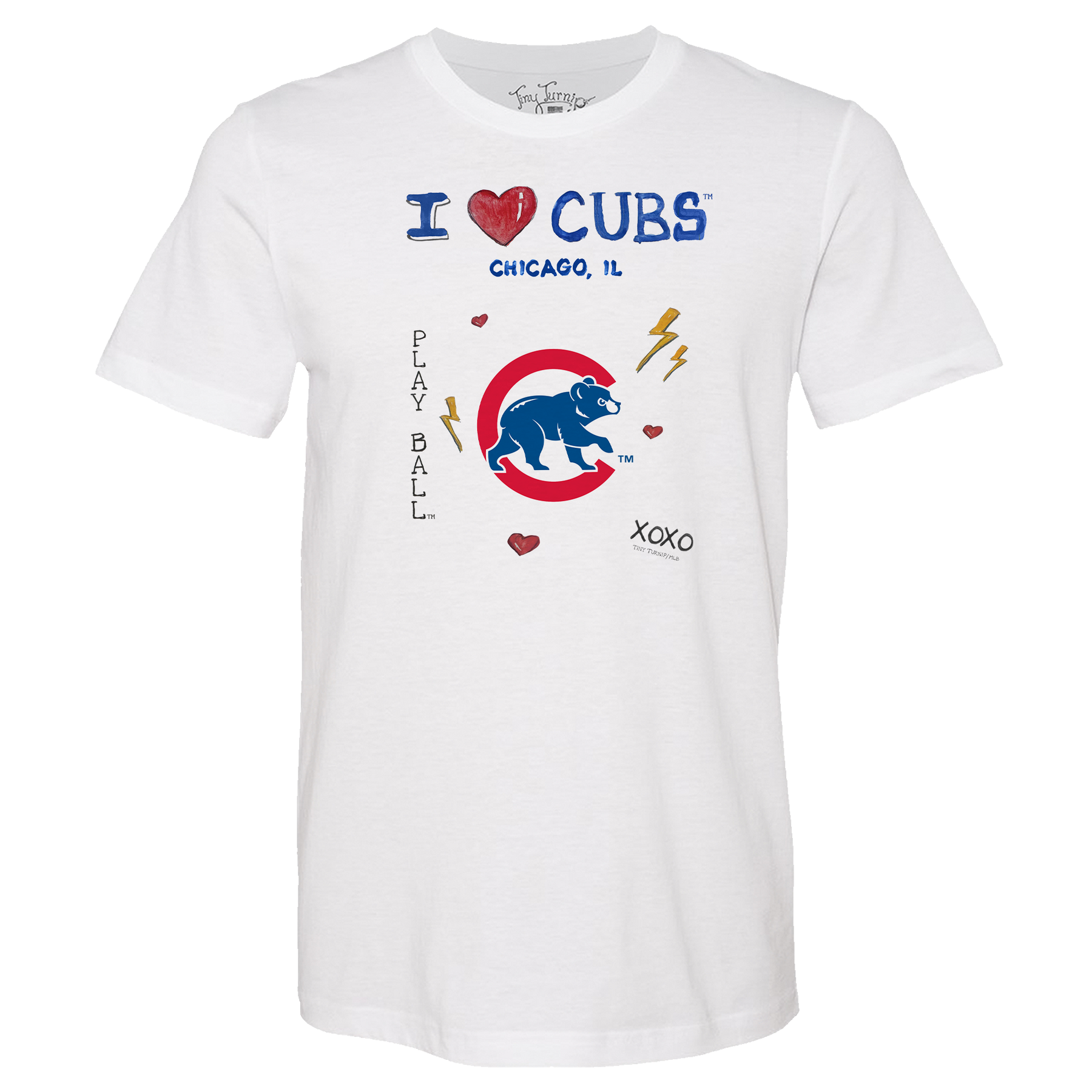I Heart Cubs Unisex Tee Shirt - Tiny Turnip