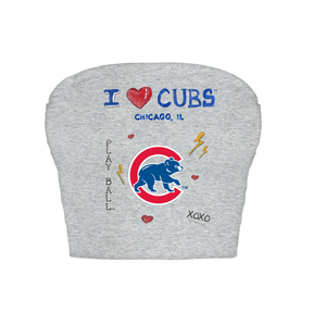 Chicago Cubs I Heart Cubs Crop Tube Top
