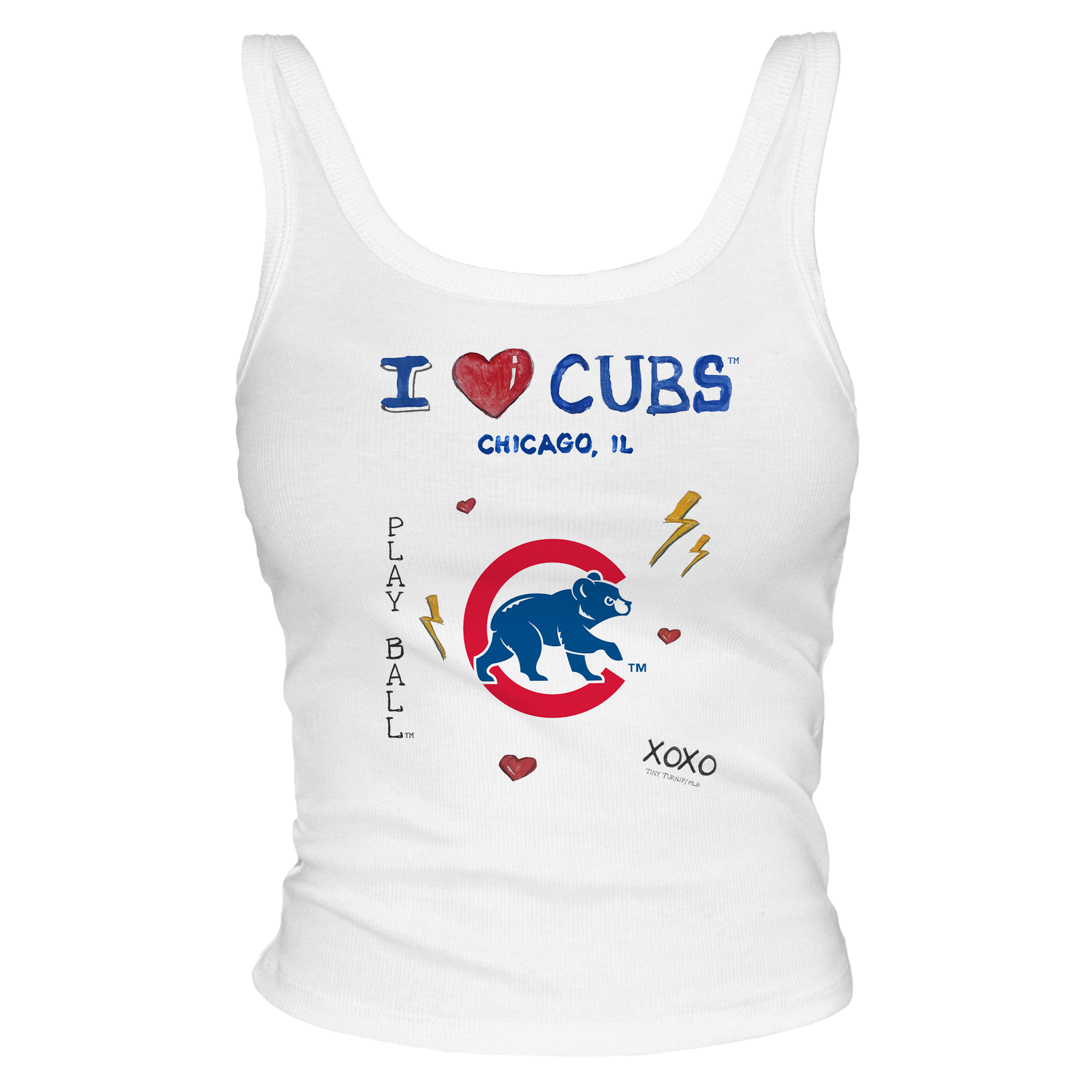 I Heart Cubs Tank - Tiny Turnip