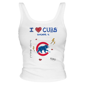 I Heart Cubs Tank - Tiny Turnip