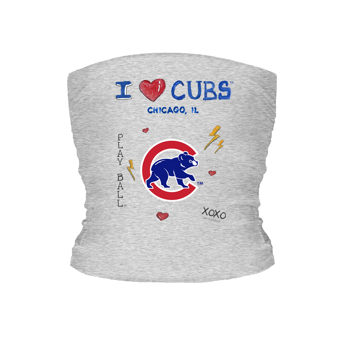I Heart Cubs Tube Top - Tiny Turnip