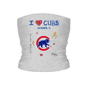 I Heart Cubs Tube Top - Tiny Turnip