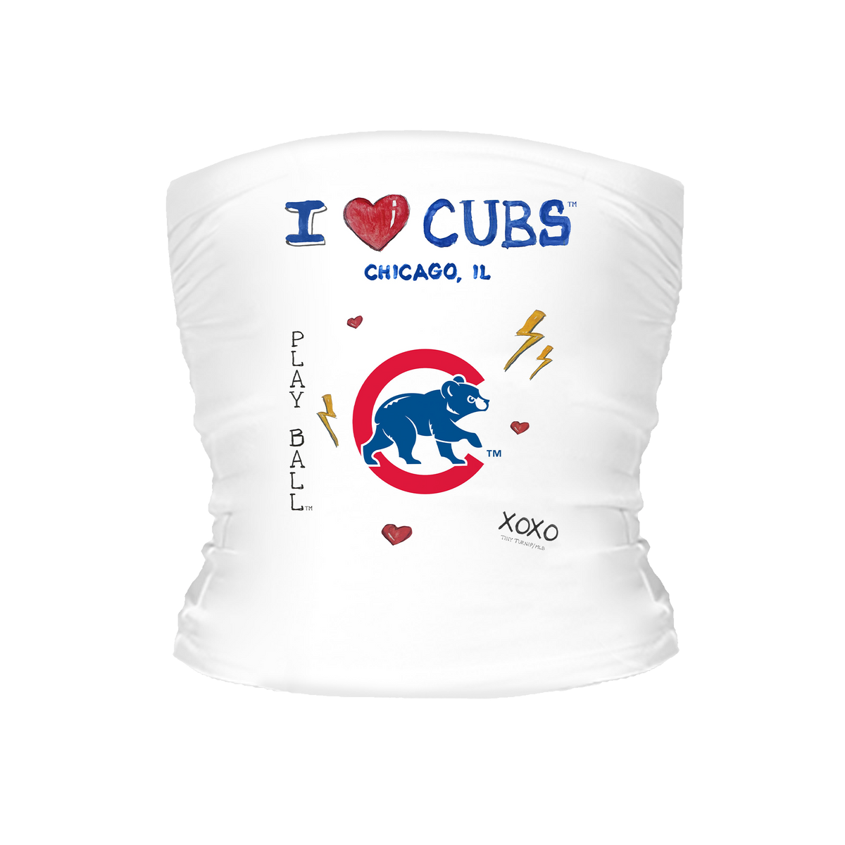 I Heart Cubs Tube Top - Tiny Turnip