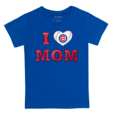 Chicago Cubs I Love Mom Tee Shirt