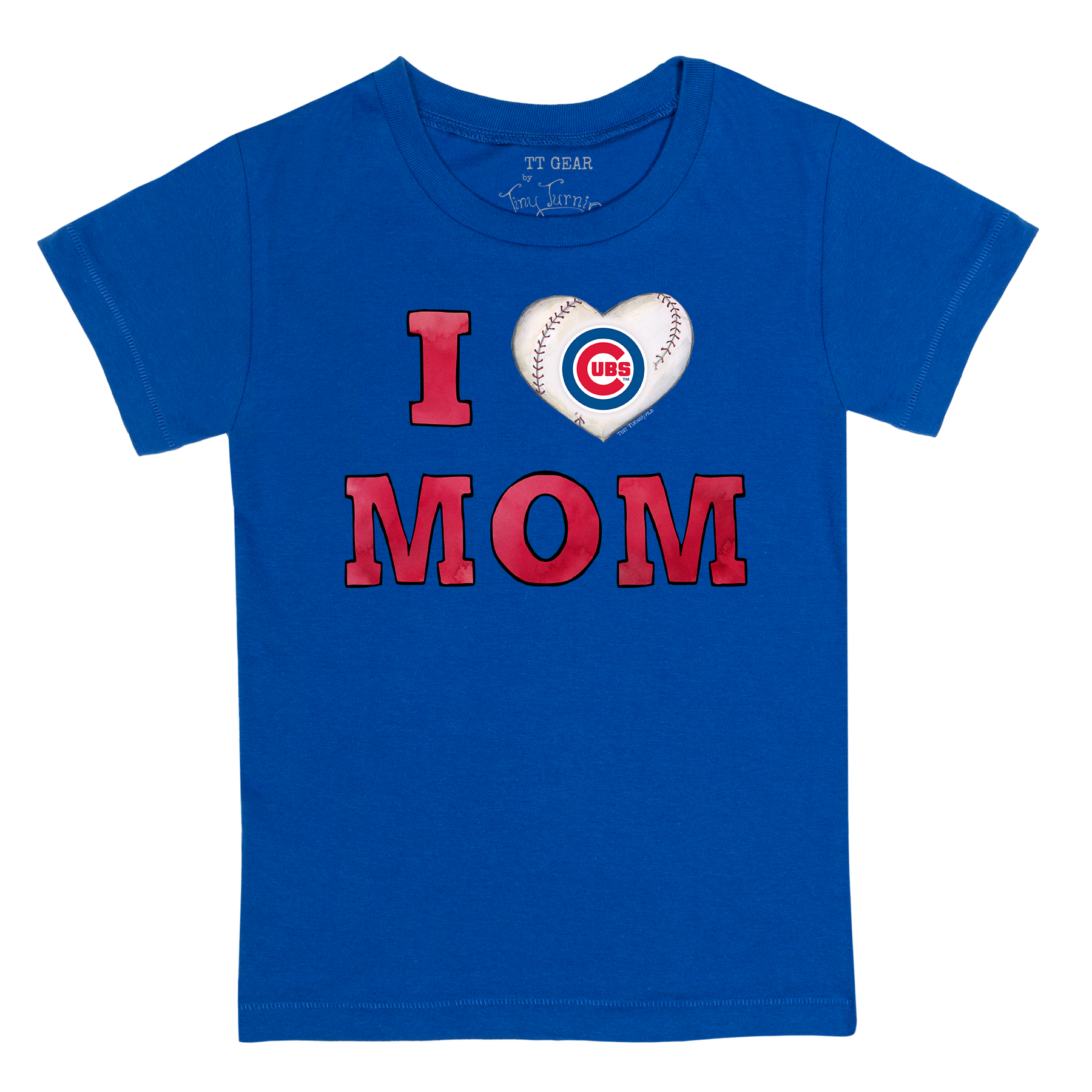 Chicago Cubs I Love Mom Tee Shirt