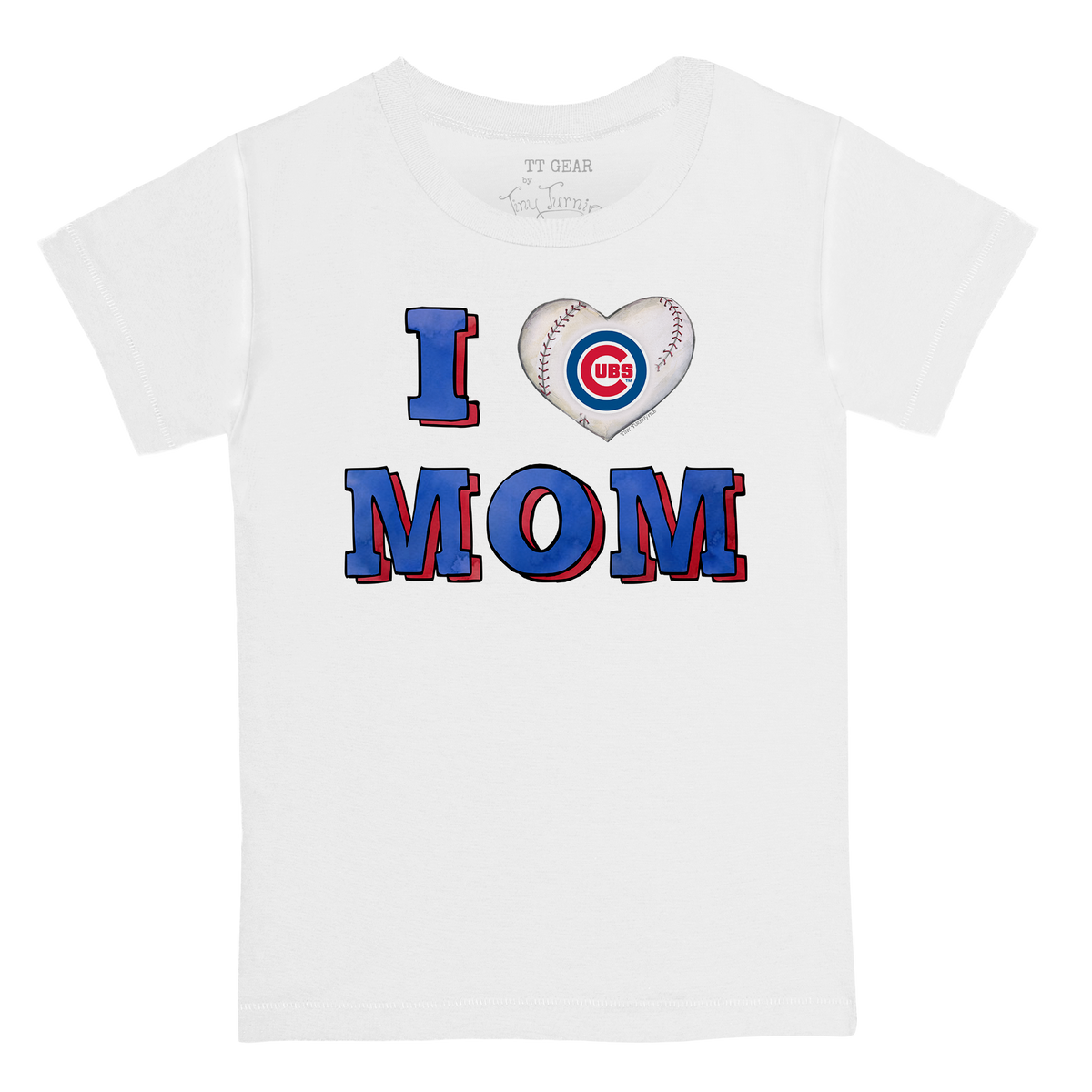 Chicago Cubs I Love Mom Tee Shirt