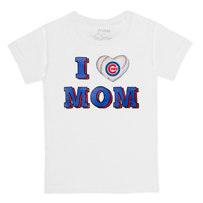 Chicago Cubs I Love Mom Tee Shirt