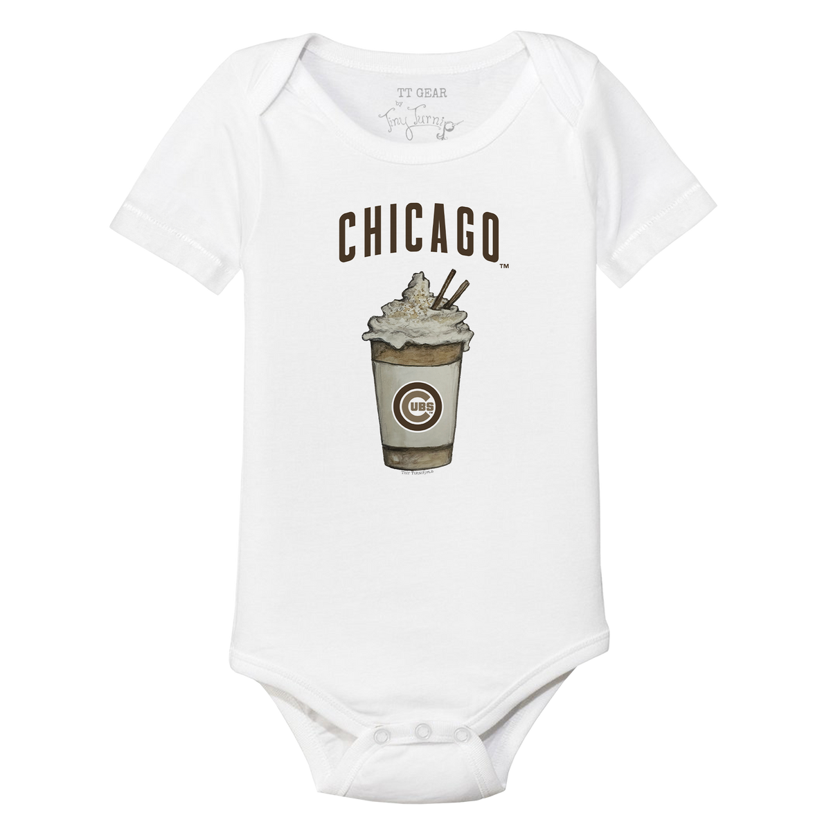 Chicago Cubs Latte Short Sleeve Snapper
