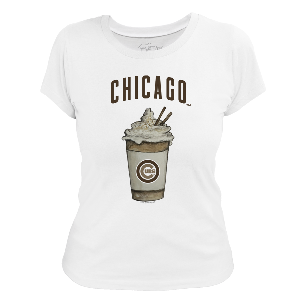 Chicago Cubs Latte Women's Tee Shirt