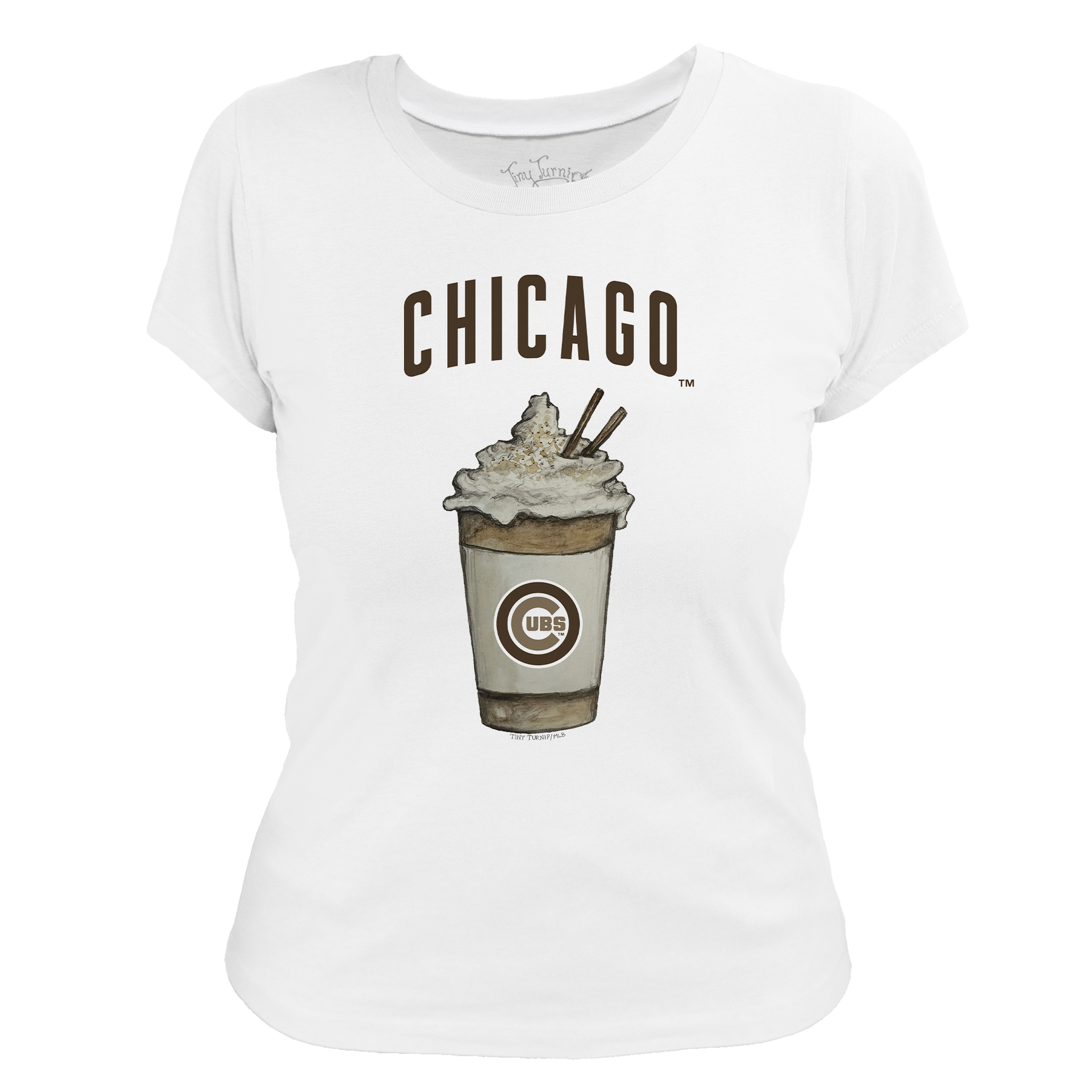 Chicago Cubs Latte Women's Tee Shirt