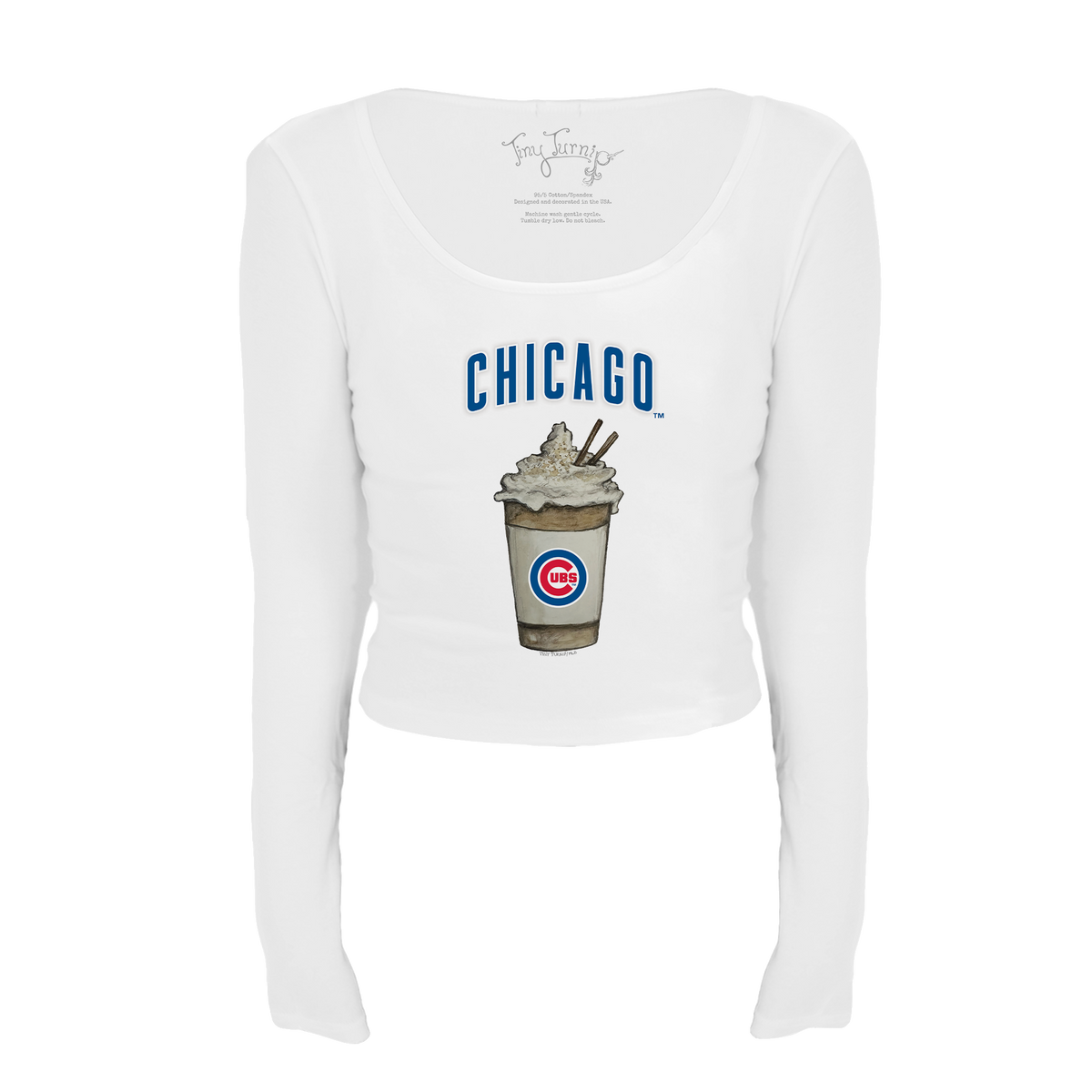 Chicago Cubs Latte Women's Lucy Long Sleeve