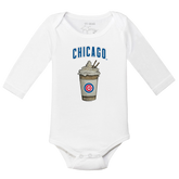 Chicago Cubs Latte Long Sleeve Snapper