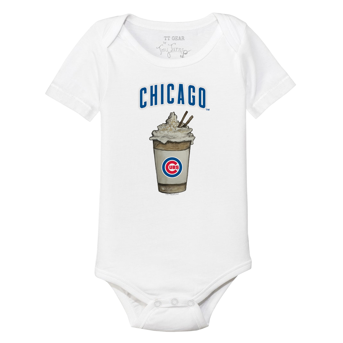 Chicago Cubs Latte Short Sleeve Snapper