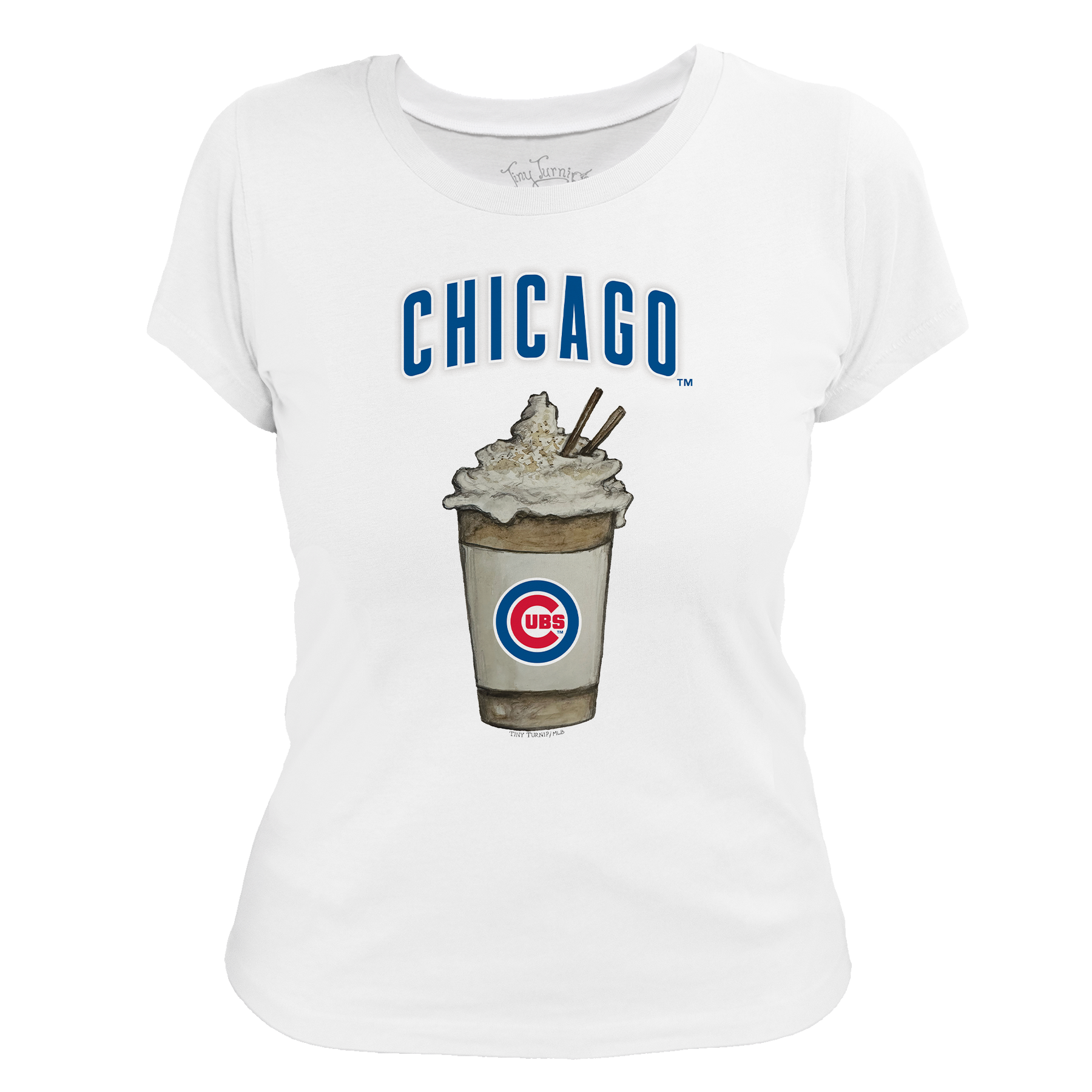 Chicago Cubs Latte Women's Tee Shirt