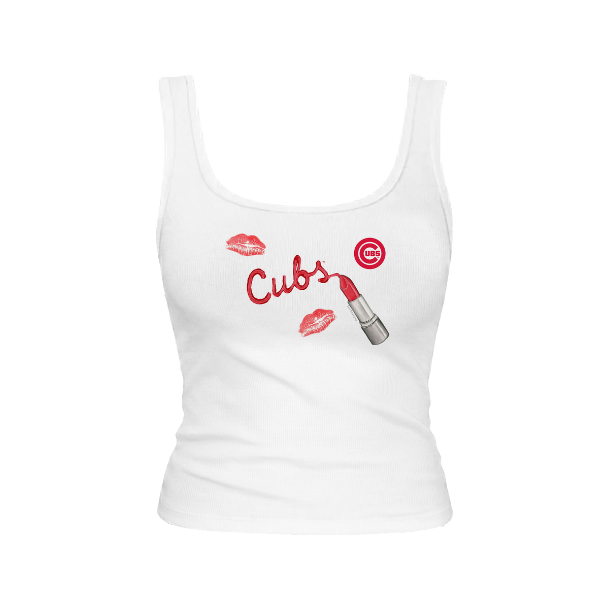 Chicago Cubs Lipstick Emmy Tank