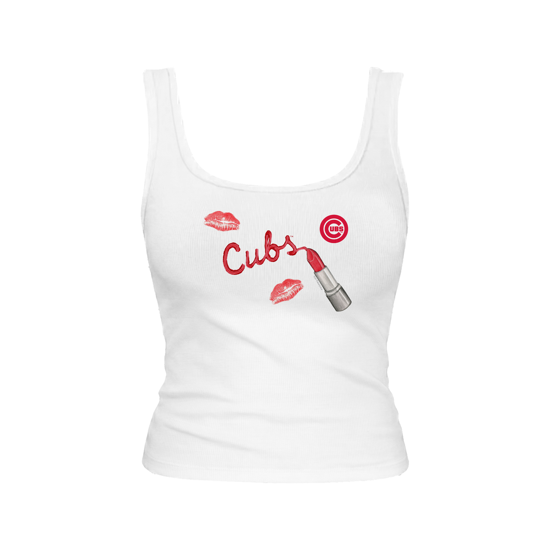 Chicago Cubs Lipstick Emmy Tank