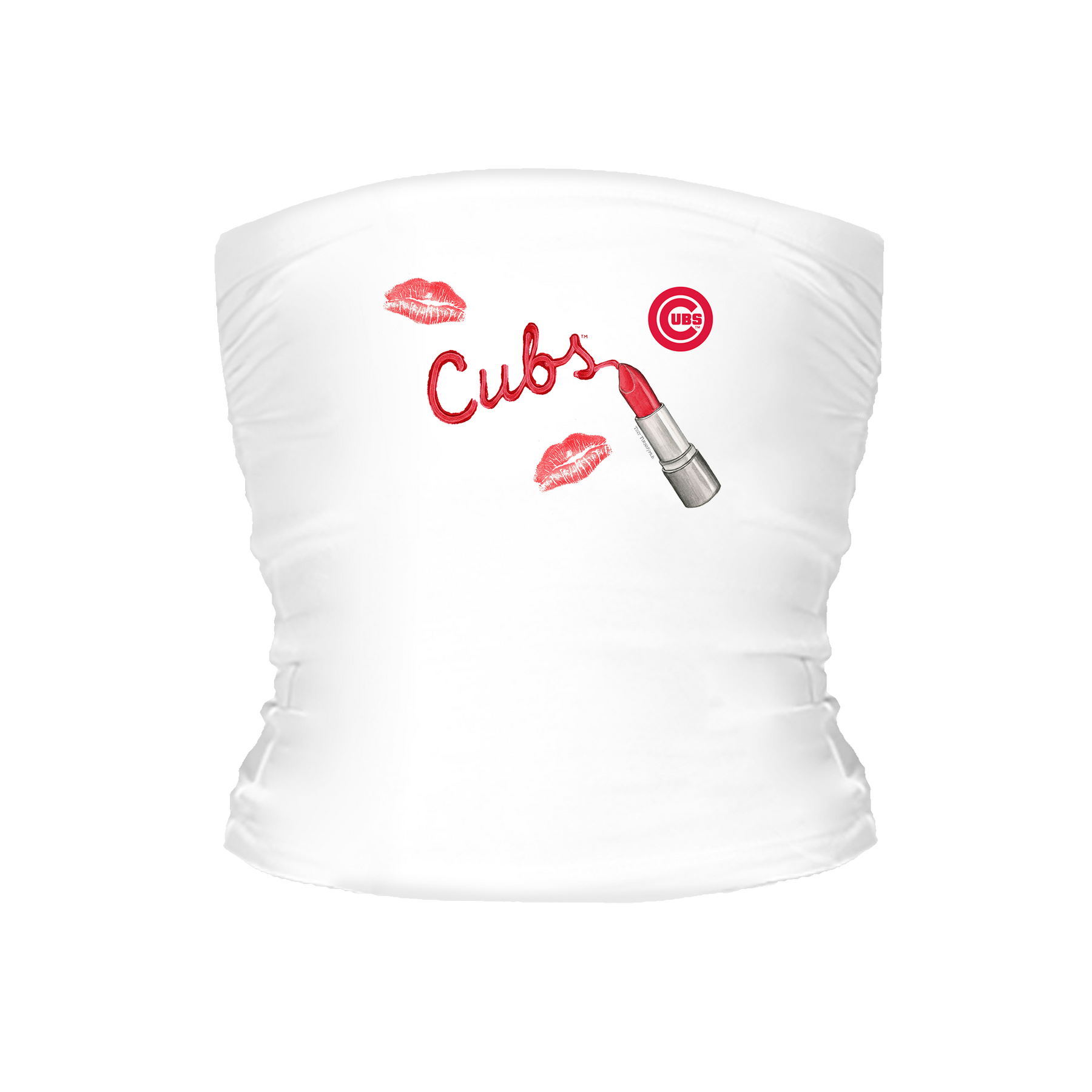 Chicago Cubs Lipstick Tube Top - Tiny Turnip