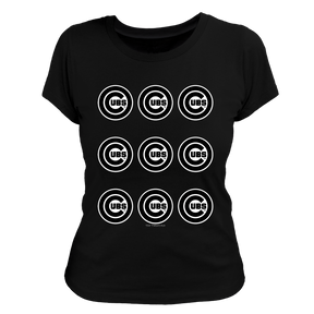 Chicago Cubs Logo Grid Tee Shirt