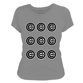 Chicago Cubs Logo Grid Tee Shirt