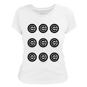 Chicago Cubs Logo Grid Tee Shirt