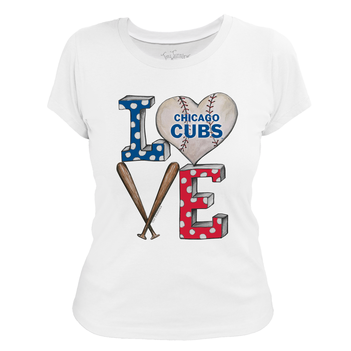 Chicago Cubs Baseball LOVE Tee Shirt