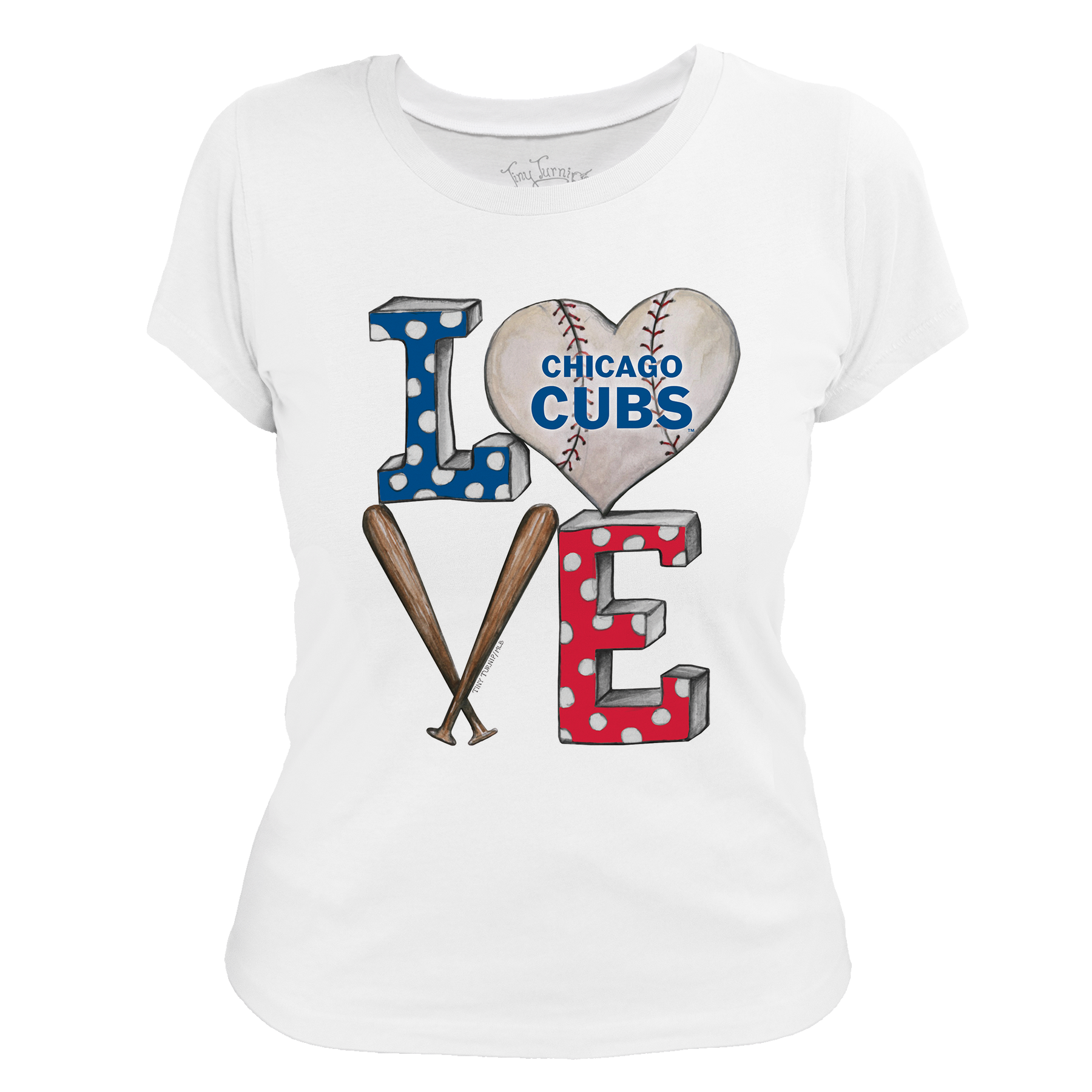 Chicago Cubs Baseball LOVE Tee Shirt