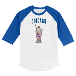 Chicago Cubs Milkshake 3/4 Royal Blue Sleeve Raglan