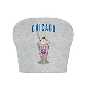 Chicago Cubs Milkshake Crop Tube Top