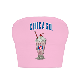 Chicago Cubs Milkshake Crop Tube Top
