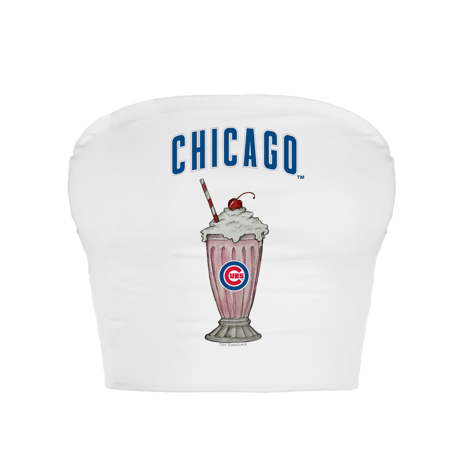 Chicago Cubs Milkshake Crop Tube Top