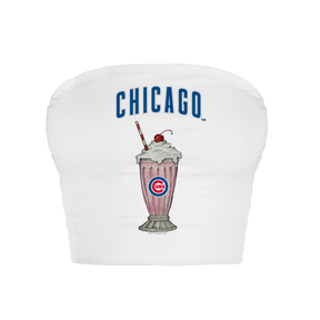 Chicago Cubs Milkshake Crop Tube Top