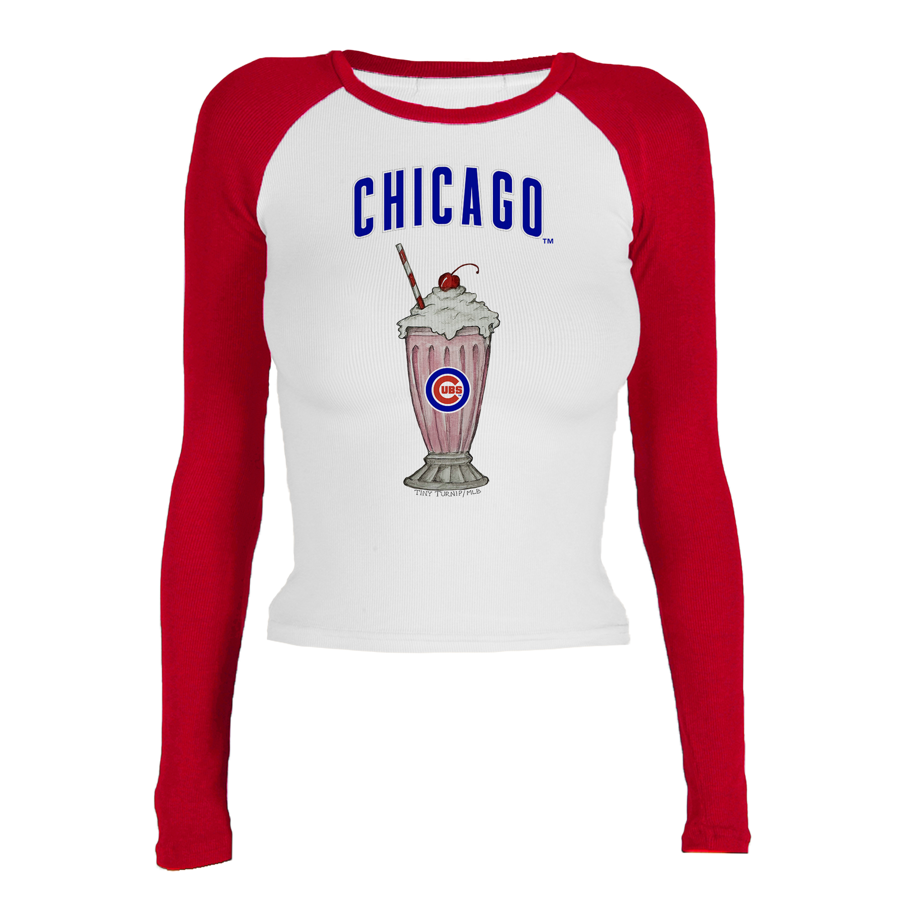 Chicago Cubs Milkshake Roxy Raglan Long Sleeve