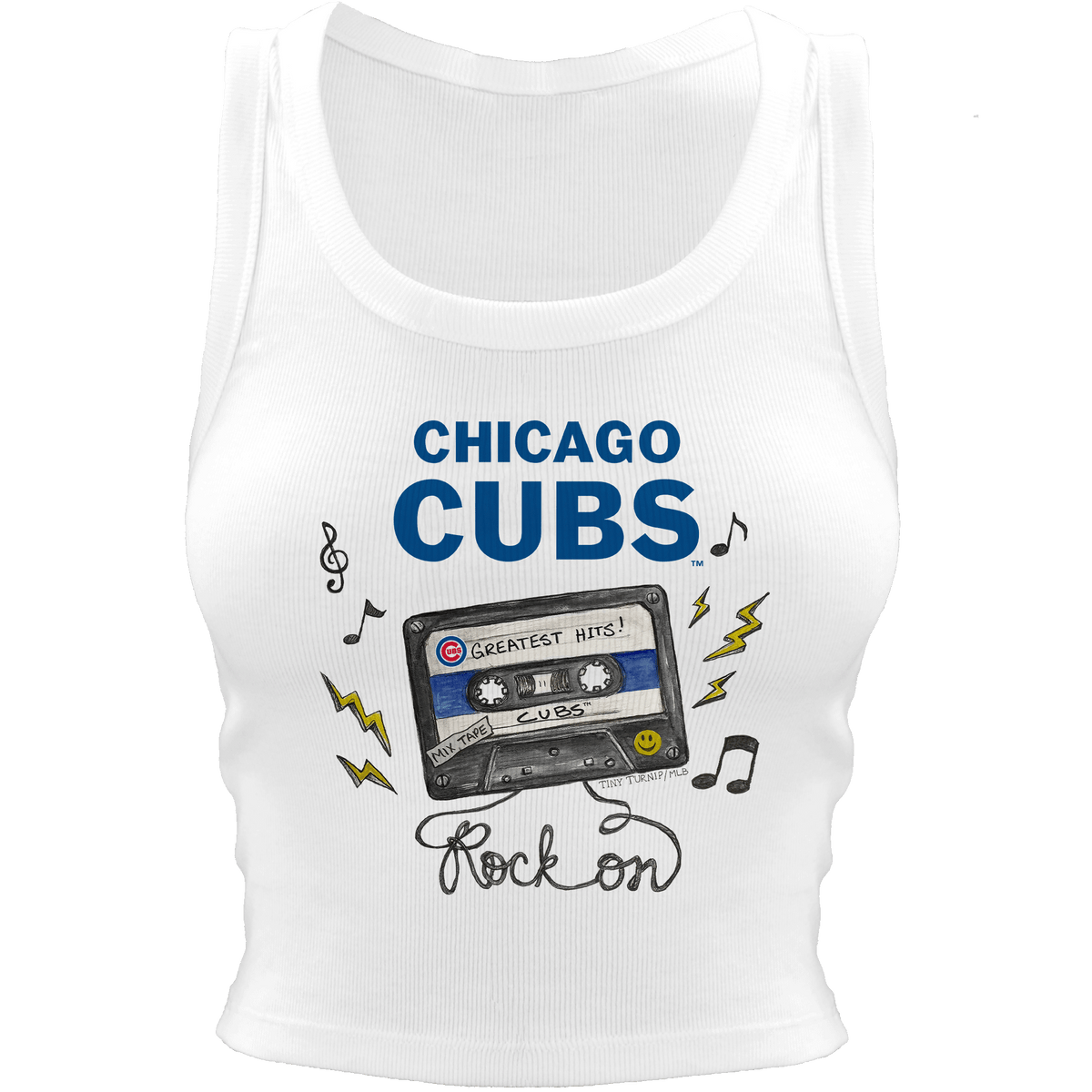 Chicago Cubs Mixtape Crop Tank
