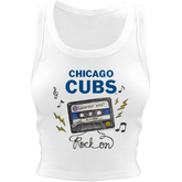 Chicago Cubs Mixtape Crop Tank