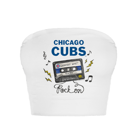 Chicago Cubs Mixtape Crop Tube Top