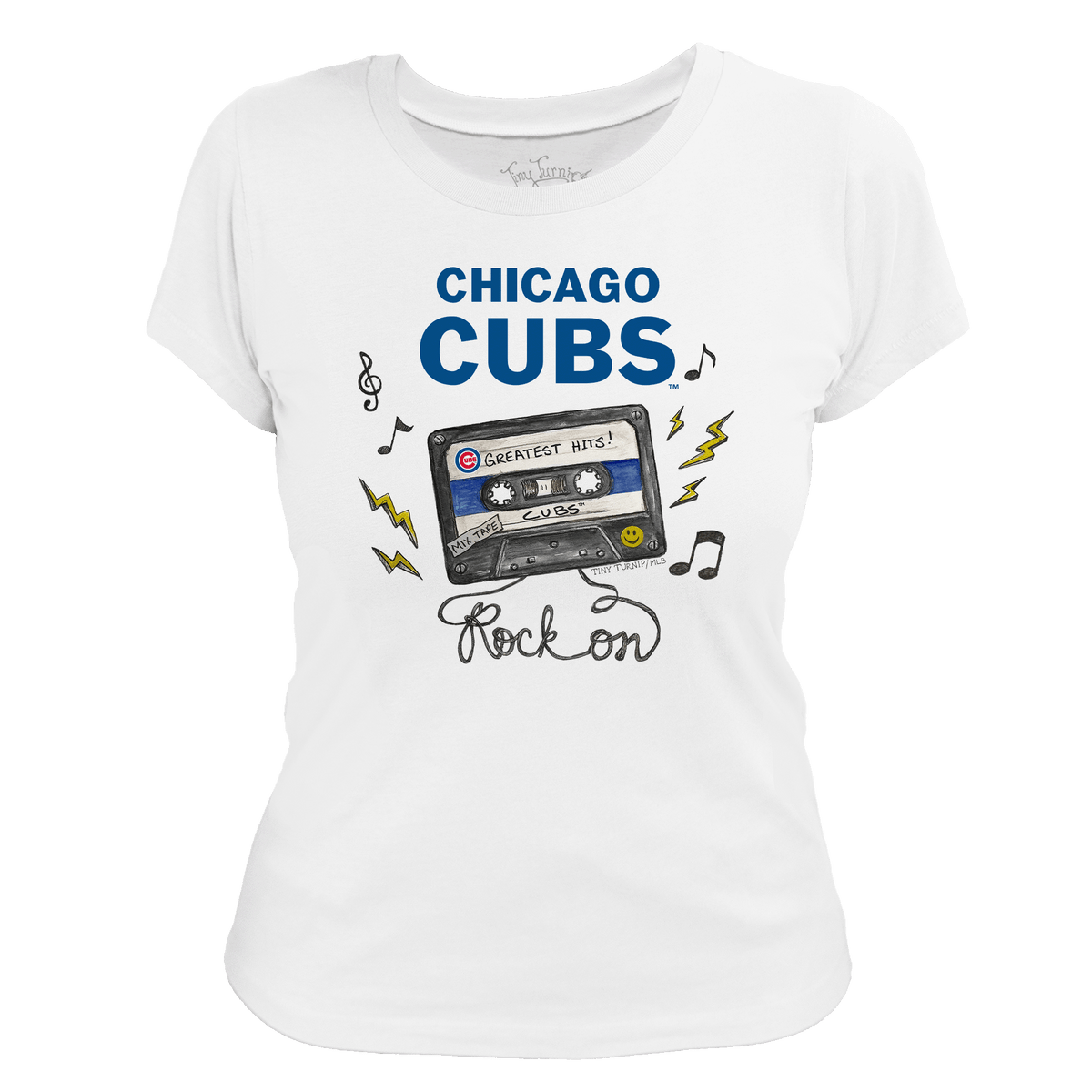 Chicago Cubs Mixtape Women's Tee Shirt