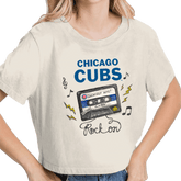 Chicago Cubs Mixtape Vintage Crop Tee