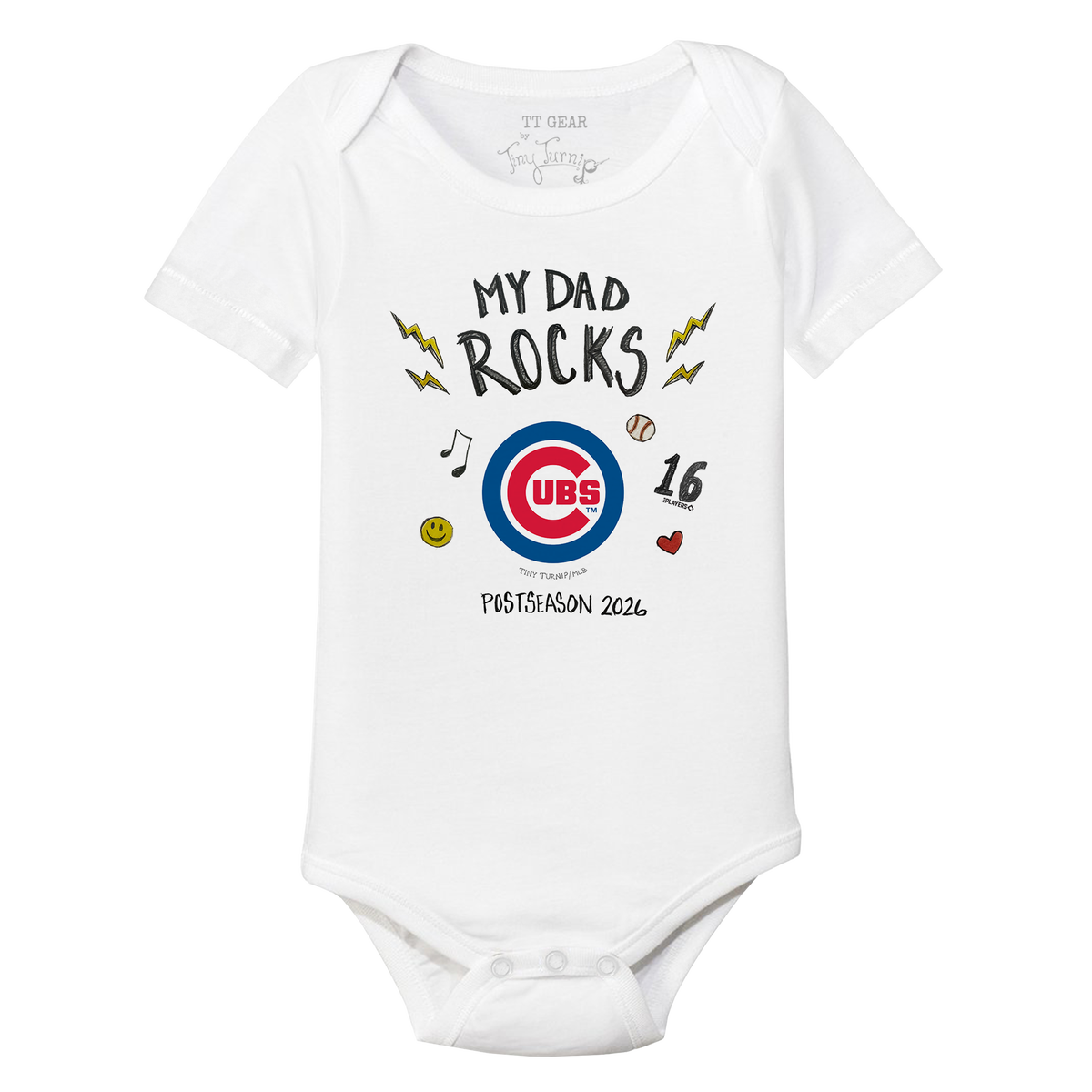 VIP Chicago Cubs Postseason '26 Short Sleeve Snapper - Tiny Turnip