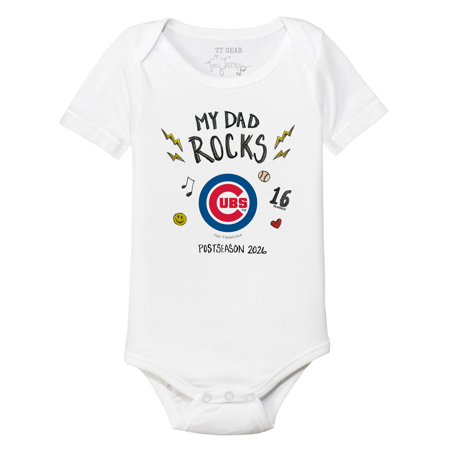 VIP Chicago Cubs Postseason '26 Short Sleeve Snapper - Tiny Turnip