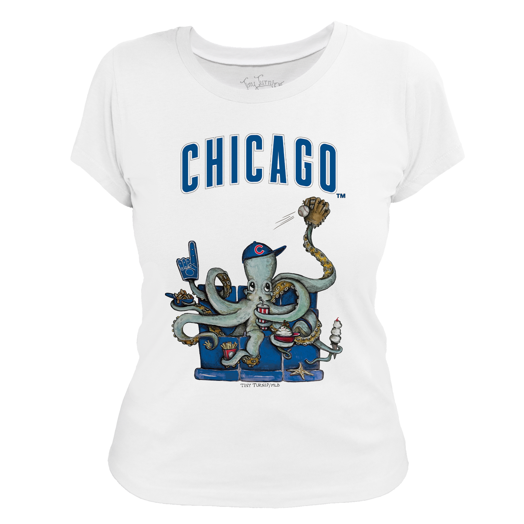 Chicago Cubs Octopus Tee Shirt