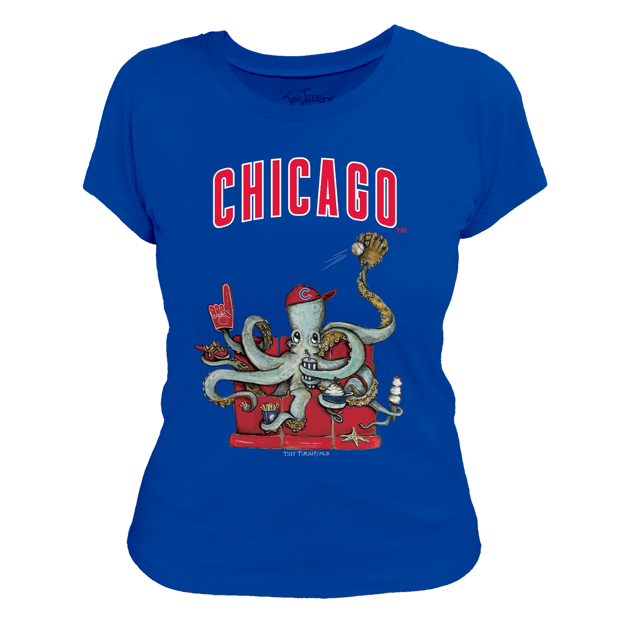 Chicago Cubs Octopus Tee Shirt