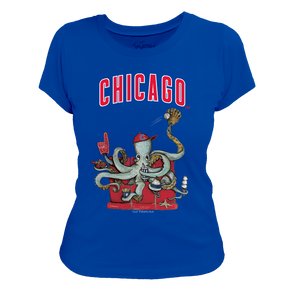 Chicago Cubs Octopus Tee Shirt