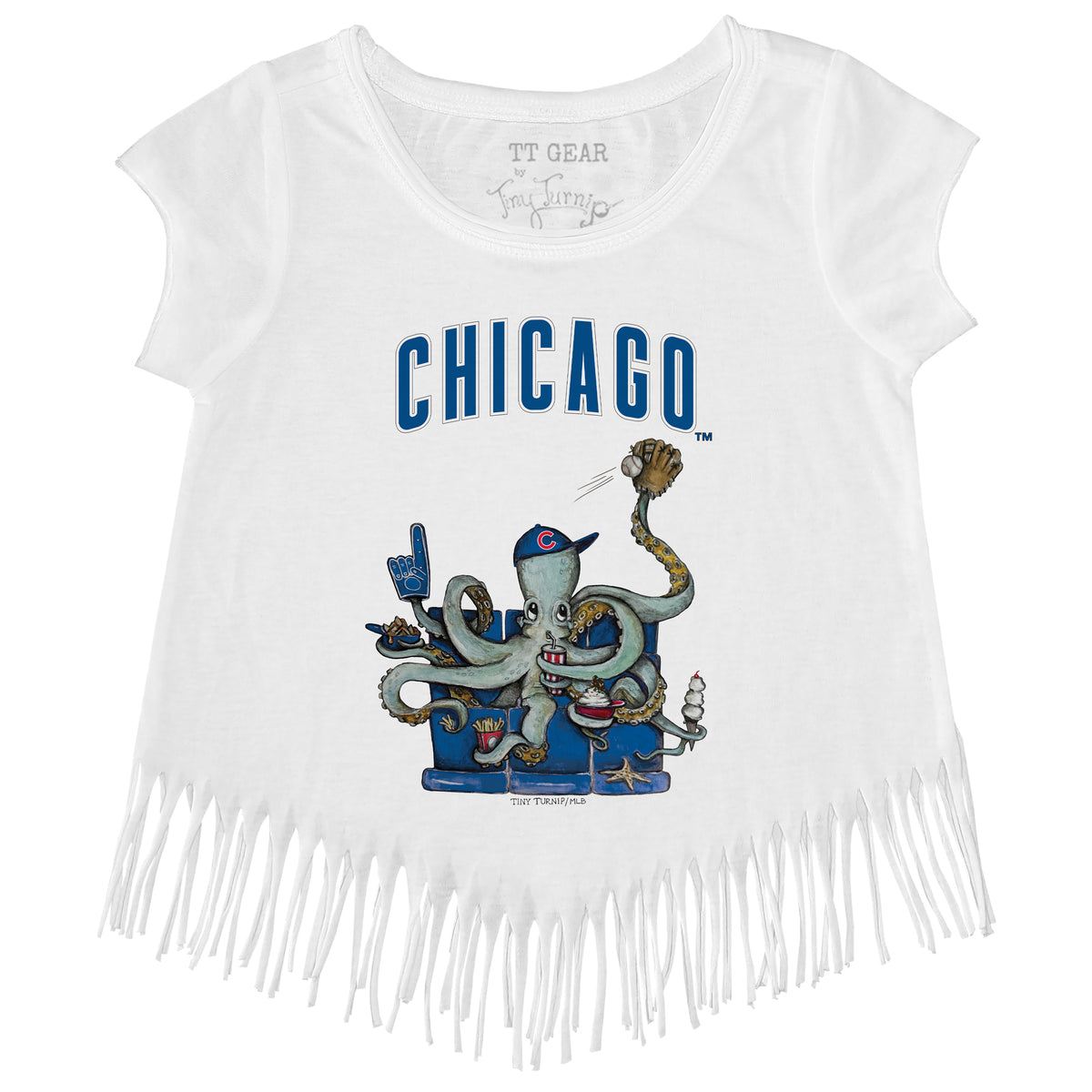Chicago Cubs Octopus Fringe Tee