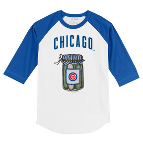 Chicago Cubs Pickle Jar 3/4 Royal Blue Sleeve Raglan