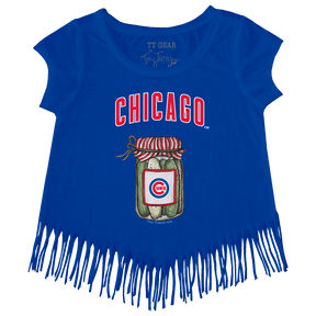 Chicago Cubs Pickle Jar Fringe Tee