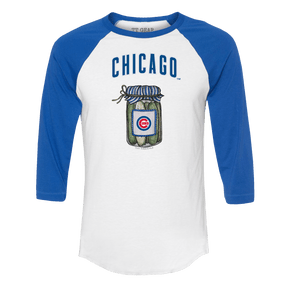Chicago Cubs Pickle Jar 3/4 Royal Blue Sleeve Raglan