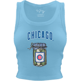 Chicago Cubs Pickle Jar Crop Tank