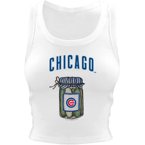 Chicago Cubs Pickle Jar Crop Tank